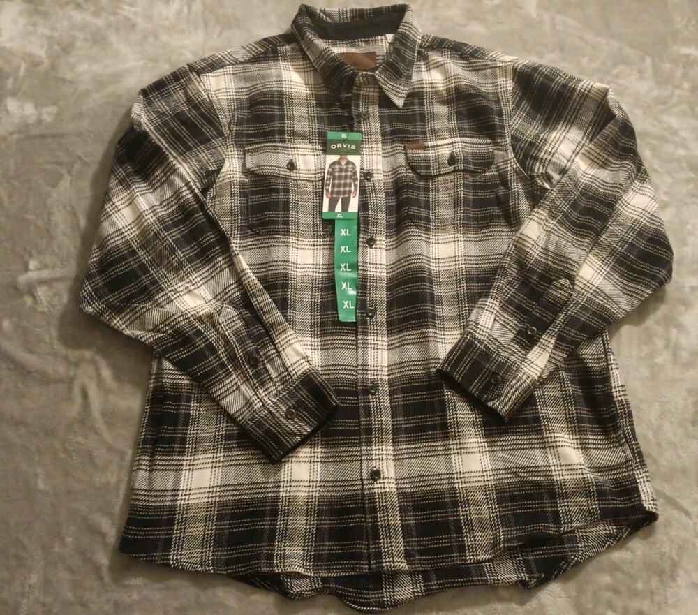 NWT Orvis Heavyweight Flannel Mens XL Outdoor Hiking
